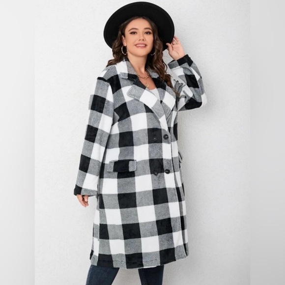 PLUS SIZE FLANNEL BUTTON DOWN PLAID - Picture 4 of 5